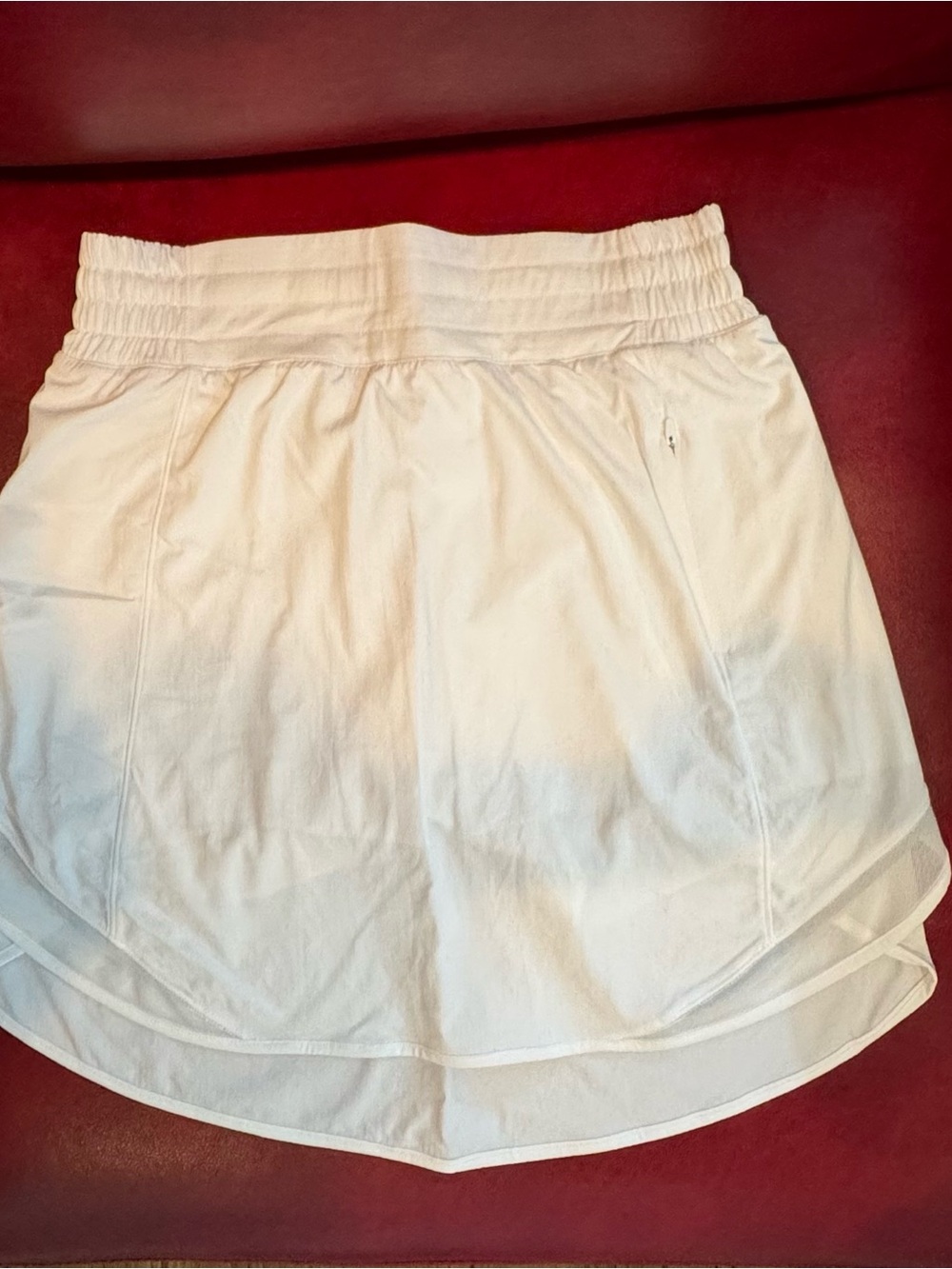 lululemon athletica White Elastic-Waist Skort never worn